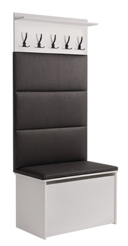 Meuble à chaussures ANDY avec siège et cintre