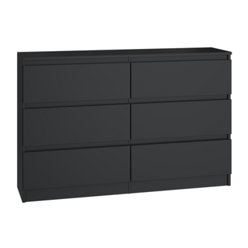 MALMO M6 commode 120cm Noir
