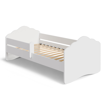 Lit enfant FALA 70x140 barrière - Blanc
