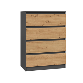 Commode  MALMO M4 Dąb artisan / antracyt