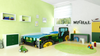 Lit enfant tracteur vert 160x80