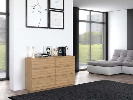 Commode MALMO M6 140cm Dąb artisan