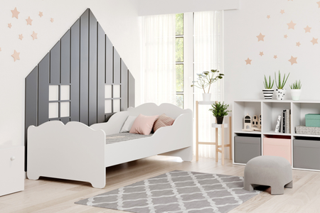 Lit enfant simple ANNA 70x140 - Blanc