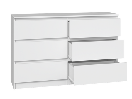 MALMO M6 commode 140cm Blanc