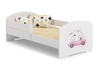 Lit enfant LUK 70x140 avec barrière graphique - Chat