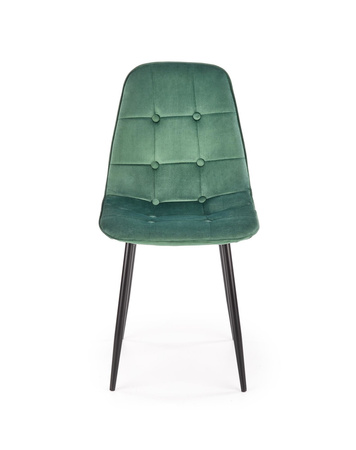 Chaise en tissu velvet – couleur Vert