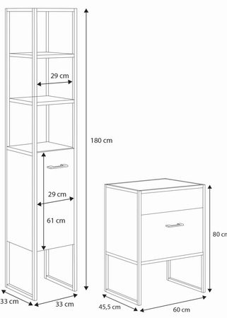 Ensemble de meubles de salle de bain AURA