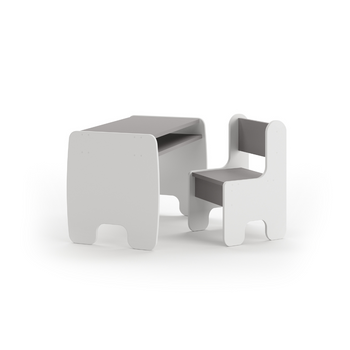Ensemble table enfant + chaise enfant - blanc