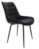 Chaise en velours noir