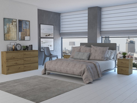 Commode MALMO M6 140cm Dąb artisan