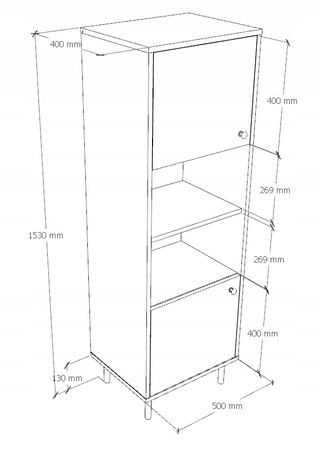 Etagère haute Venus cachemire