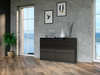 MALMO M6 commode 120cm Noir