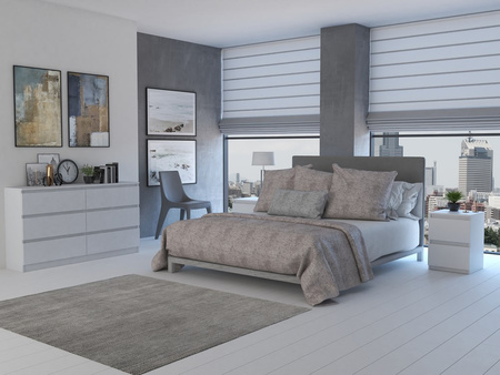 MALMO M6 commode 140cm Blanc