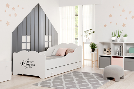 Lit simple ANNA 160x80 avec tiroir - Princess