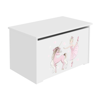 Coffre à jouets DARIA - La fille à la licorne