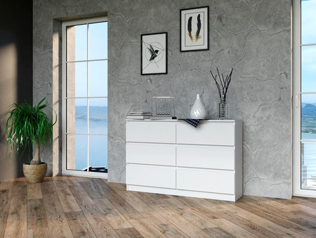 MALMO M6 commode 120cm Blanc