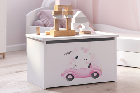 Coffre à jouets DARIA - Chat