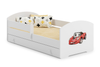 Lit enfant LUK 80x160 avec barrière, tiroir et graphique - Auto