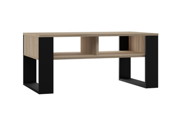 Table basse MODI deux étagères - Chêne Sonoma / Noir