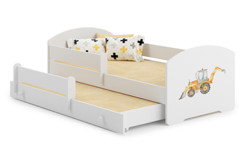 Lit enfant double gigogne LUK II 80x160 - Pelleteuse