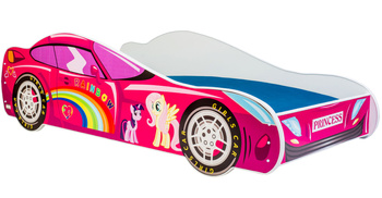 Lit pour enfant de la série AUTO 70x140 graphique matelas - RAINBOW