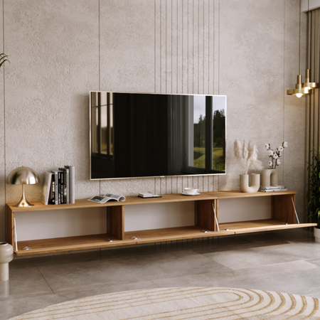 Meuble TV NICOLE 80 cm - Chêne Craft