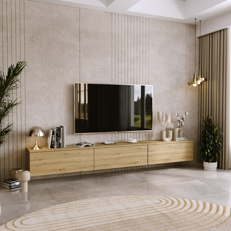 Meuble TV NICOLE 160 cm - Chêne Artisan