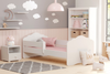 Lit enfant FALA 80x160 barrière matelas - Blanc