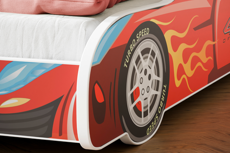 Lit voiture enfant 4x4 140x70 - matelas