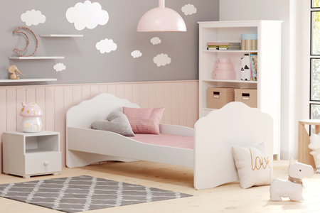 Lit simple FALA 160x80 - Blanc