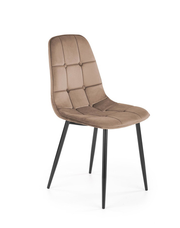 Chaise en tissu velvet – couleur Beige