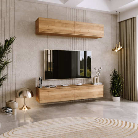 Meuble TV NICOLE 160 cm - Chêne Craft