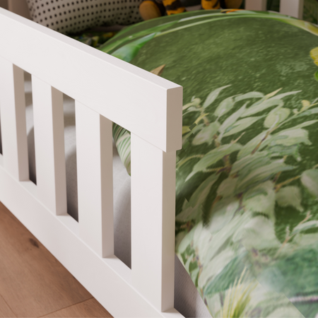 Lit cabane DUBI enfant 160x80 avec matelas - couleur Blanc