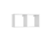 Etagère modulable MODUS 2x1, blanche