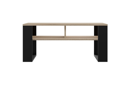 Table basse MODI deux étagères - Chêne Sonoma / Noir