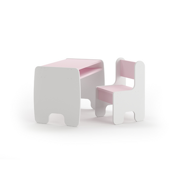 Ensemble table enfant + chaise enfant - blanc