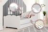 Lit simple pour enfant ANNA 80x160 avec tiroir - Blanc