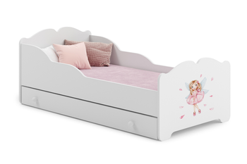 Lit simple ANNA 160x80 avec tiroir - La fille aux ailes