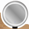 Coiffeuse avec miroir LED, hêtre
