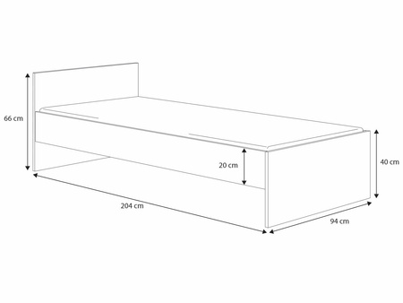 Lit jeunesse Alex 200x90