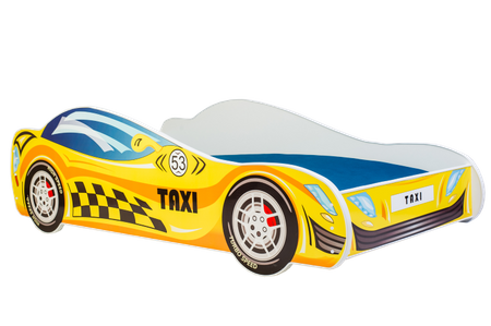Lit pour enfant de la série AUTO 70x140 graphique matelas - TAXI