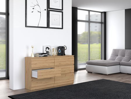 Commode MALMO M6 140cm Dąb artisan