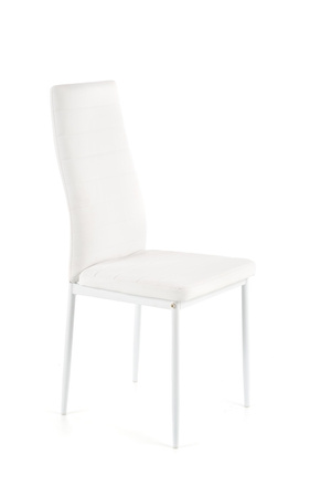 Ensemble de 4 chaises en similicuir – couleur Blanche