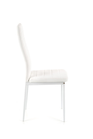 Ensemble de 4 chaises en similicuir – couleur Blanche