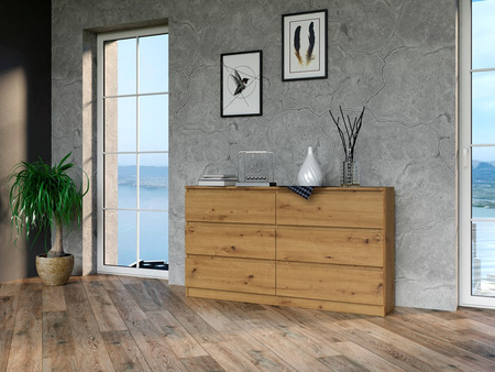 Commode MALMO M6 140cm Dąb artisan
