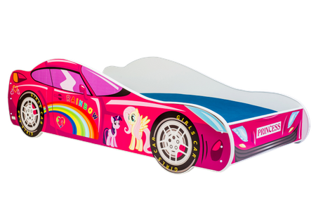 Lit enfant Auto rose 140x70