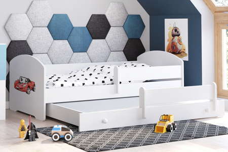 Lit enfant double gigogne LUK II 80x160 - Auto