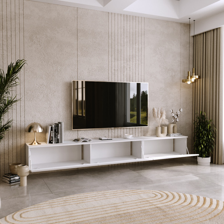 Meuble TV NICOLE 80 cm - Blanc