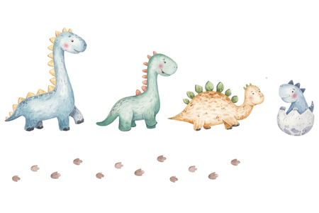 Lit enfant LUK 70x140 avec barrière, tiroir et graphique - Dinosaures