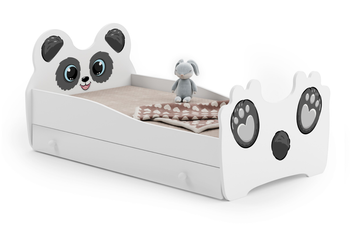 Lit pour enfant ANIMALS 140x70 avec tiroir - Panda